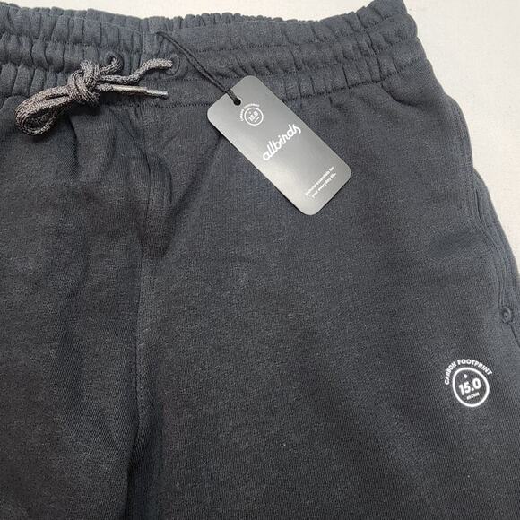 Allbirds Men's Small Black R&R Sweat Short Lounge Casual Shorts Drawstring NWT - Picture 6 of 6